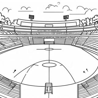 Voetbalveld Kleurplaten