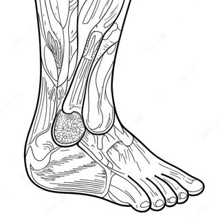 Gedetailleerde Voetanatomie Kleurplaat 135470-67318