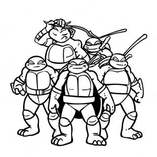 Tmnt 2012 Kleurplaten