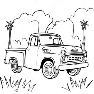 Kleurrijke Klassieke Pickup Truck Kleurplaat 135675-67473