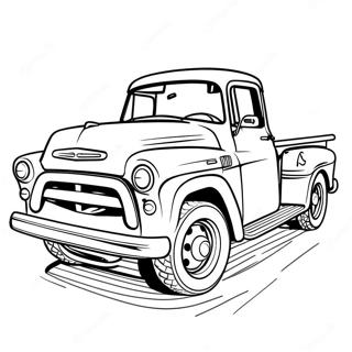 Kleurrijke Klassieke Pickup Truck Kleurplaat 135675-67476