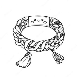 Schattige Vriendschapsarmband Kleurplaat 135955-67693