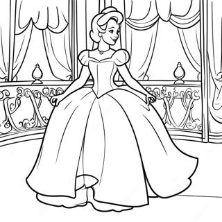 Assepoester Op Het Koninklijk Bal Kleurplaat 13612 2975