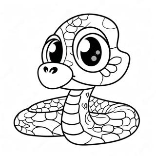 Cartoon Python Met Grote Ogen Kleurplaat 136185 67875