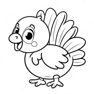 Blije Baby Kalkoen Kleurplaat 136388 68036