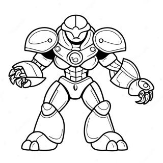 Metroid Baas Gevecht Kleurplaat 136518 68140