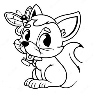 Speelse Slimme Met Een Vlinder Kleurplaat 136568-68169