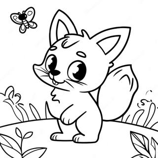 Speelse Slimme Met Een Vlinder Kleurplaat 136568-68170