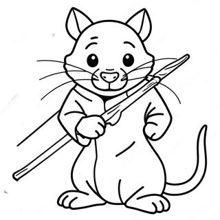 Splinter Met Een Staf Kleurplaat Kleurplaten