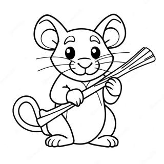 Splinter Met Een Staf Kleurplaat Kleurplaten