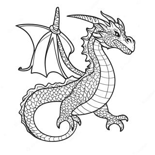 Majestueuze Zeewing Draak Kleurplaat 136695-68415