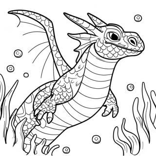 Zeewing Draak Onderwater Avontuur Kleurplaat 136696-68270