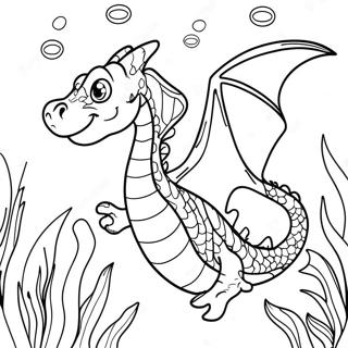 Zeewing Draak Onderwater Avontuur Kleurplaat 136696-68271