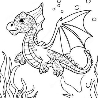 Zeewing Draak Onderwater Avontuur Kleurplaat 136696-68417