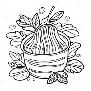 Spaghetti Met Verse Basilicum Kleurplaat 137030-68684