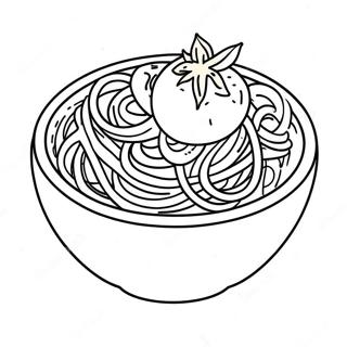 Heerlijke Spaghetti In Een Kom Kleurplaat 137031-68686