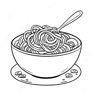 Heerlijke Spaghetti In Een Kom Kleurplaat 137031-68687