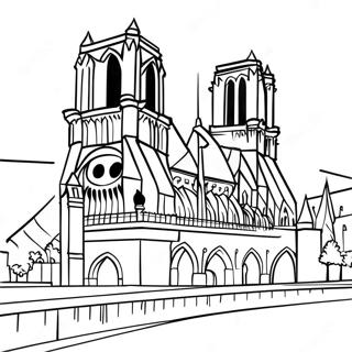 Notre Dame Kleurplaten