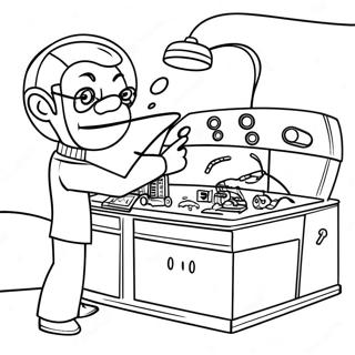 Dexters Geheime Laboratorium Kleurplaat 137466 69023