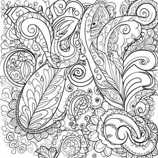 Paisley Patroon Kleurplaat 137670-69170