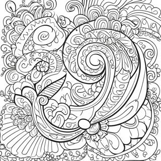 Elegante Paisley Motief Kleurplaat 137673-69182