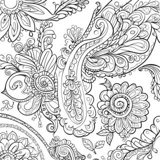 Elegante Paisley Motief Kleurplaat 137673-69183