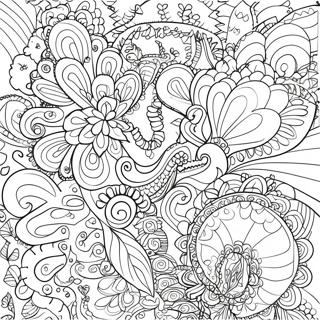 Speelse Paisley Vormen Kleurplaat 137674-69185