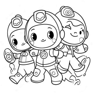 Team Umizoomi Personages Kleurplaat 137722-69217