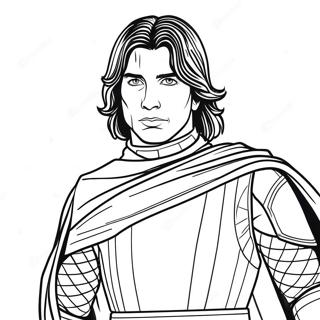 Kylo Ren Kleurplaten