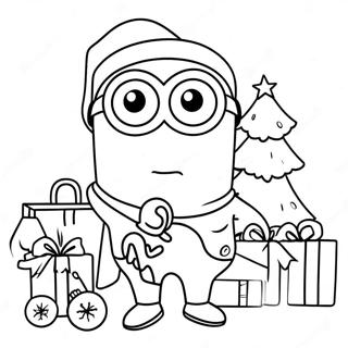 Minions Kerst Kleurplaat 138233-69611