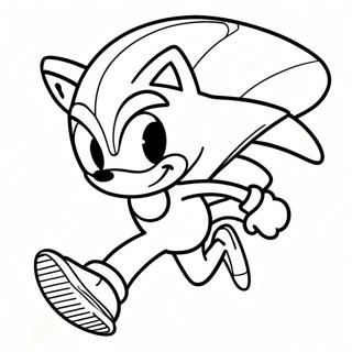 Snelheid Sonic Rennende Kleurplaat 138414-69755