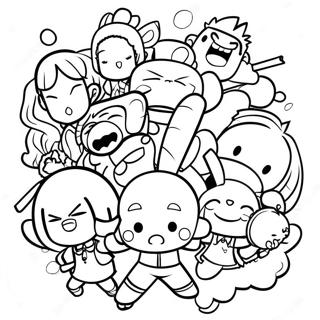 Danganronpa Personages In Actie Kleurplaat 138568-69878