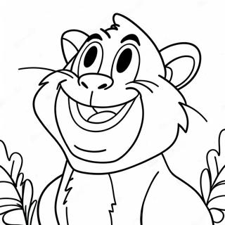 Kleurplaat Van Taz Die Hilarisch Lacht 138645-69943