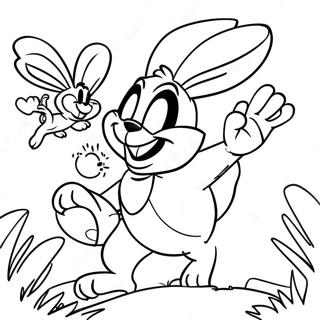 Kleurplaat Van Taz Die Bugs Bunny Achtervolgt 138646-69946