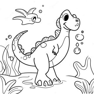 Waterdinosaurus Kleurplaten