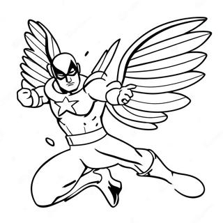 Machtige Superheld Vliegende Kleurplaat 138923-70155