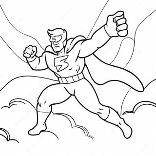 Onverschrokken Superheld Die De Dag Redt Kleurplaat 138926-70165