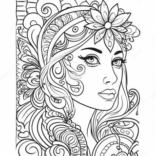 Kleurige Posca Markers Kunst Kleurplaat 139027-70239