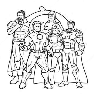 Avengers In Feestkleding Kleurplaat 139463 70578