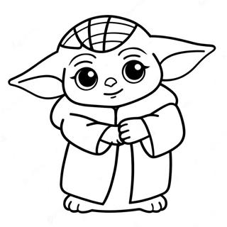 Baby Yoda Kerst Kleurplaat 139639-70710