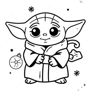 Baby Yoda Kerst Kleurplaat 139639-70712