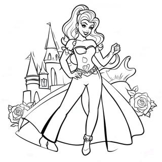 Punk Disney Prinses Kleurplaat 139665-70732