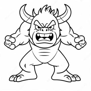 Boos Monster Grommend Kleurplaat 15437 3382