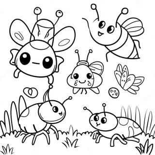 Schattige Insecten In De Tuin Kleurplaat 16455 3595