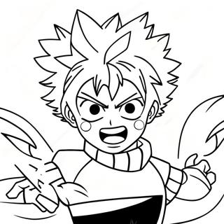 Kleurplaat Van Katsuki Bakugo Met Exploderende Kracht 16635 3635