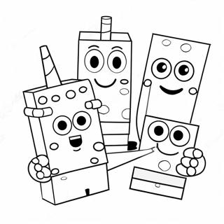 Numberblocks Kleurplaten