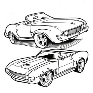 Strakke Hot Wheels Cabriolet Kleurplaat 17625 3858