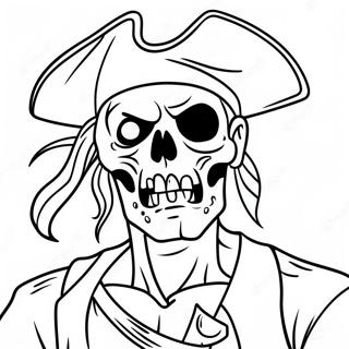 Zombie Piraat Kleurplaat 20267-4424