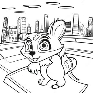 Zootopia Stadsgezicht Kleurplaat 20838-4549