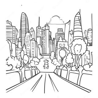 Zootopia Stadsgezicht Kleurplaat 20838-4550